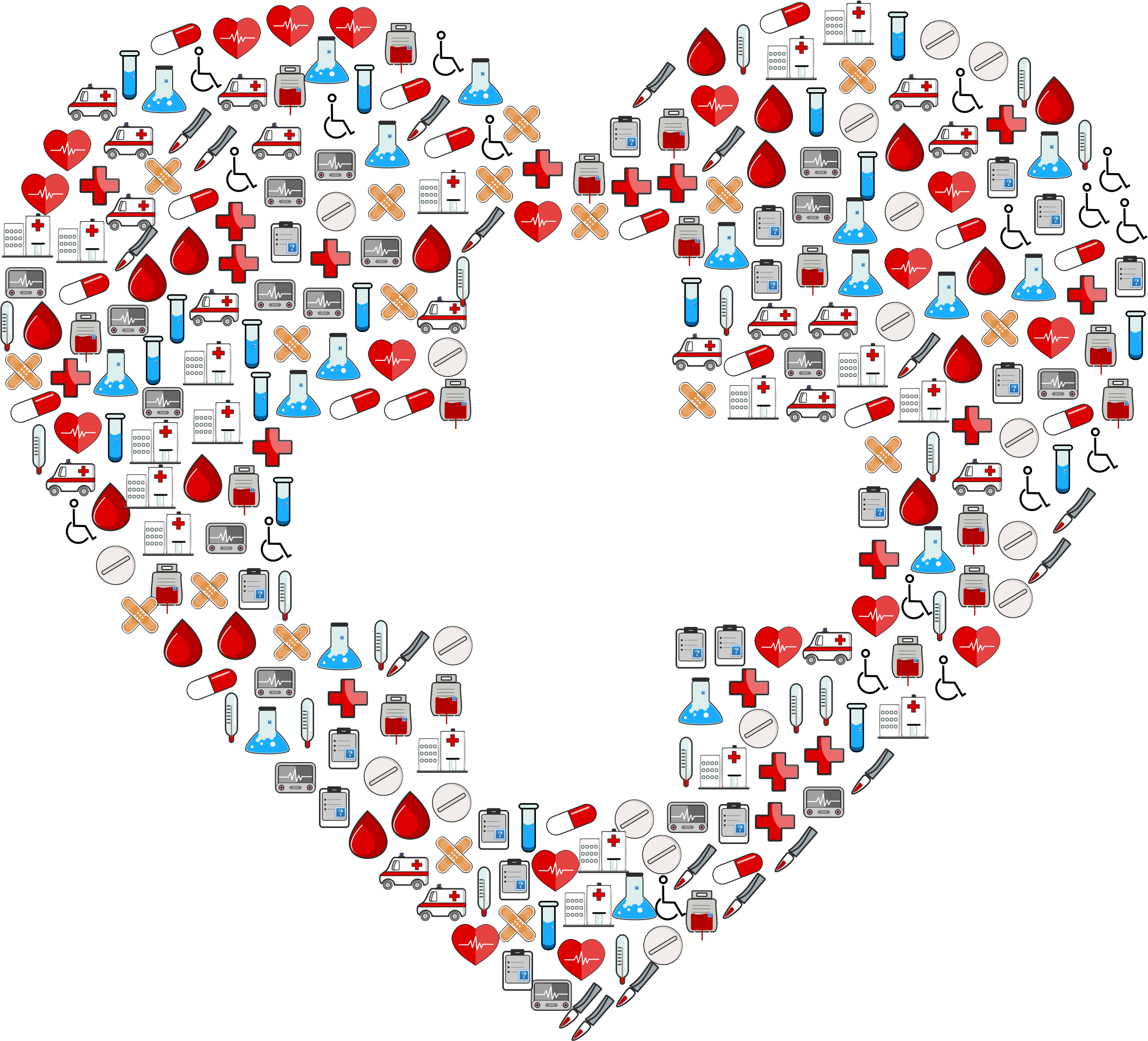 Medical Icons First Aid Heart Library - Open Enrollment Aca 2018 (2354x2135), Png Download