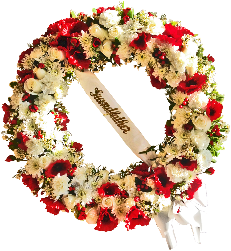 Download Large 24" Funeral Wreath Wreath Full Size PNG Image PNGkit