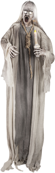 Standing Candle Ghoul With Noose Prop (500x750), Png Download