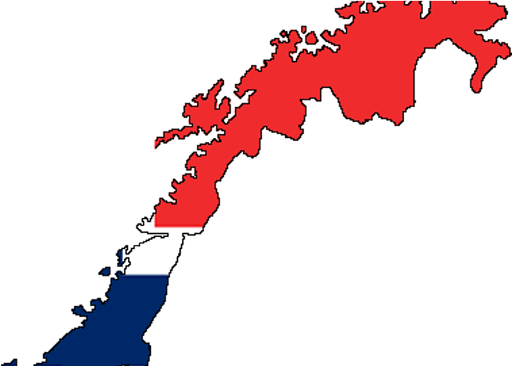 Flag Of Norway - Norway Flag And Map (1000x525), Png Download