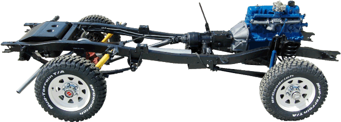 1973 Ford Bronco Frame (858x421), Png Download