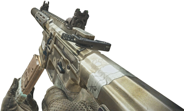 Honey Badger Gun Cod Ghosts Png - Ghosts Honey Badger Png (640x383), Png Download