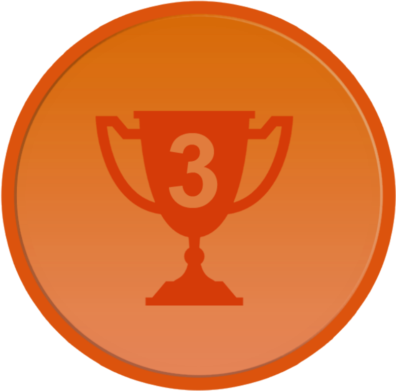 Medalla Tercer Lugar - Trophy (931x933), Png Download
