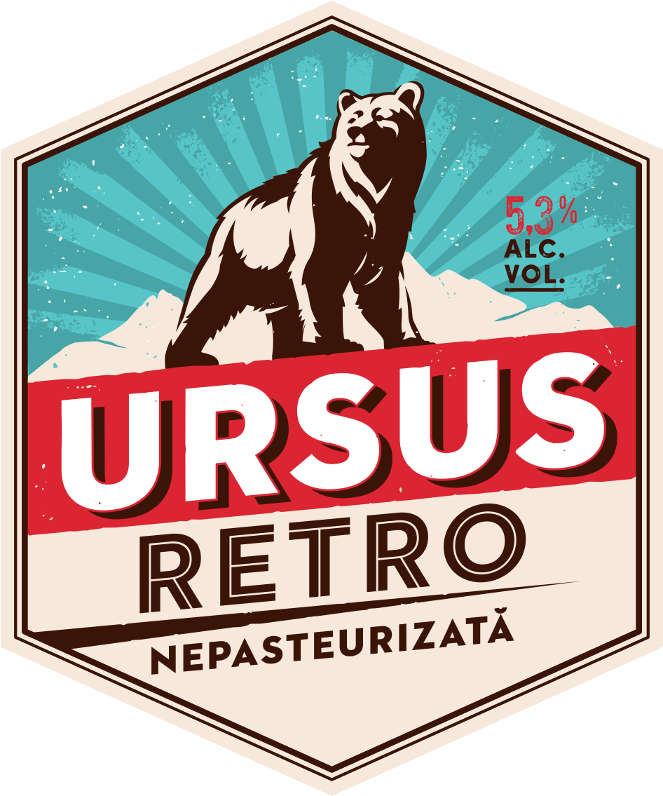 Ursus Retro Sticla Eticheta Fata Cs4 - Ursus Breweries (2222x1134), Png Download
