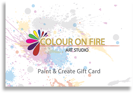 Gift Cards Are Available From Colour On Fire Art Studio - Colour On Fire Art Studio (500x333), Png Download