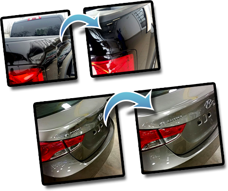 Paintless Dent Removal - Meticulous Paint-less Dent Removal (468x391), Png Download