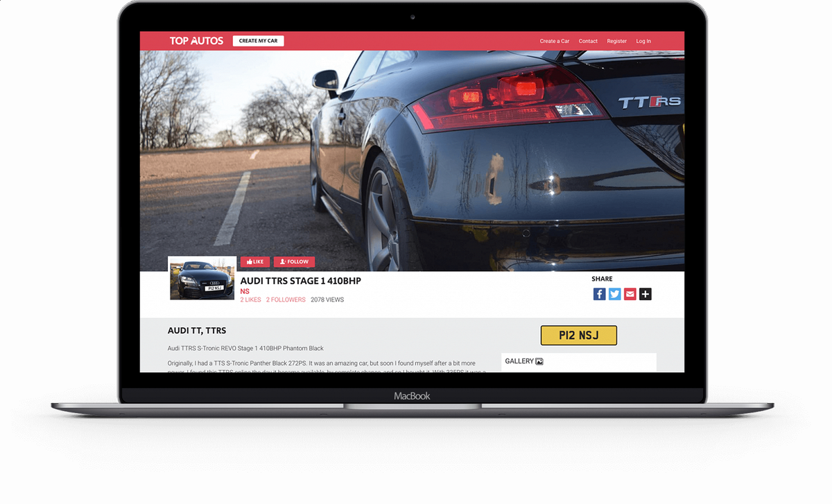 Top Autos On Twitter - Web Design (1200x727), Png Download
