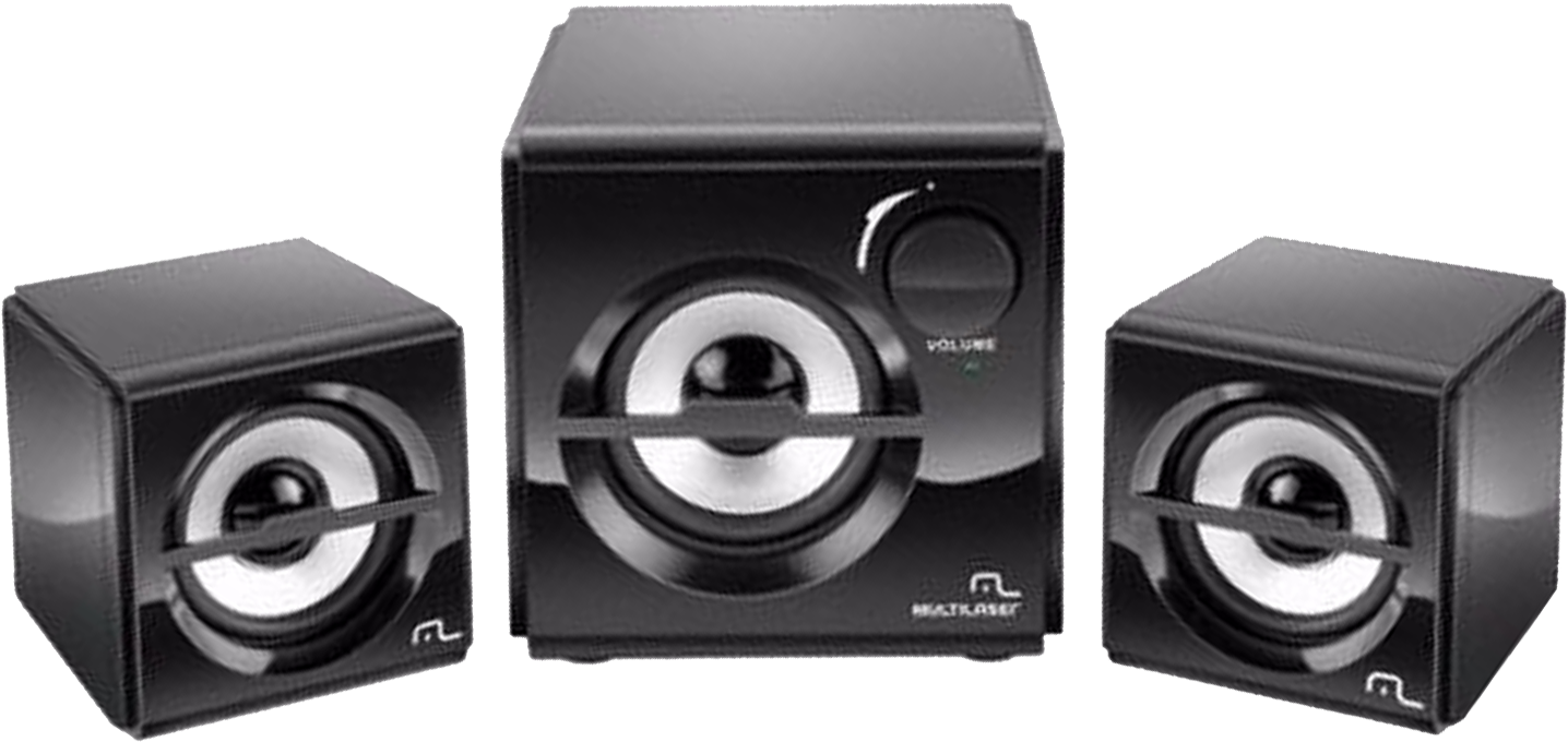 Caixa De Som Multilaser Sp081 10w Rm - Caixa De Som 2.1 Multilaser Subwoofer 10w Rms Preto (1719x1478), Png Download