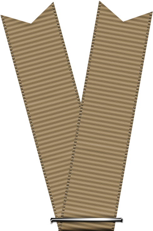 Nrr Kit4 Ribbon Grossgrain Stapled Brown - Wood (636x782), Png Download