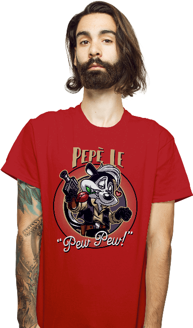 Pepe Le Pew Pew - Shirt (650x650), Png Download