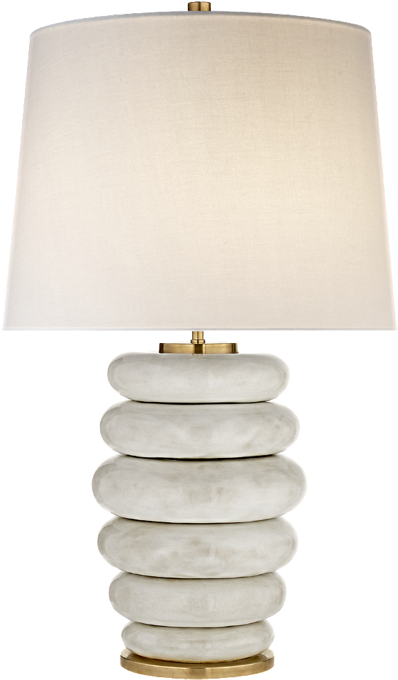 Stacked Ring Table Lamp - Visual Comfort Kw 3619awc-l Kelly Wearstler Modern (1000x1000), Png Download