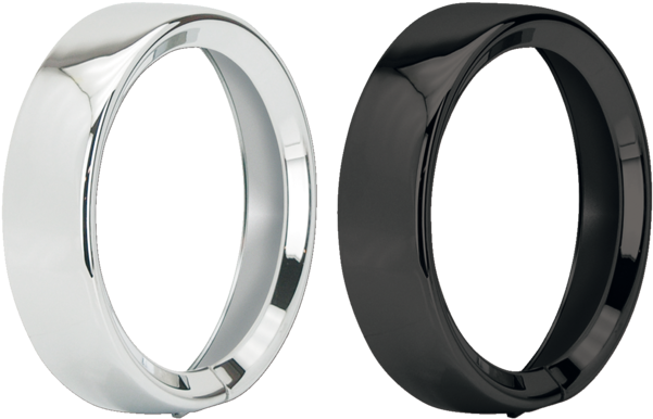 This Chrome Plated Headlamp Trim Ring Is Longer Than - Zodiac Headlight Rim Classic Frenched - Chrome (640x418), Png Download