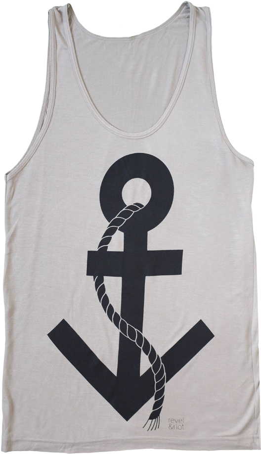 Trans Symbol Anchor Tank Top - Anchor Tank Top (1140x975), Png Download
