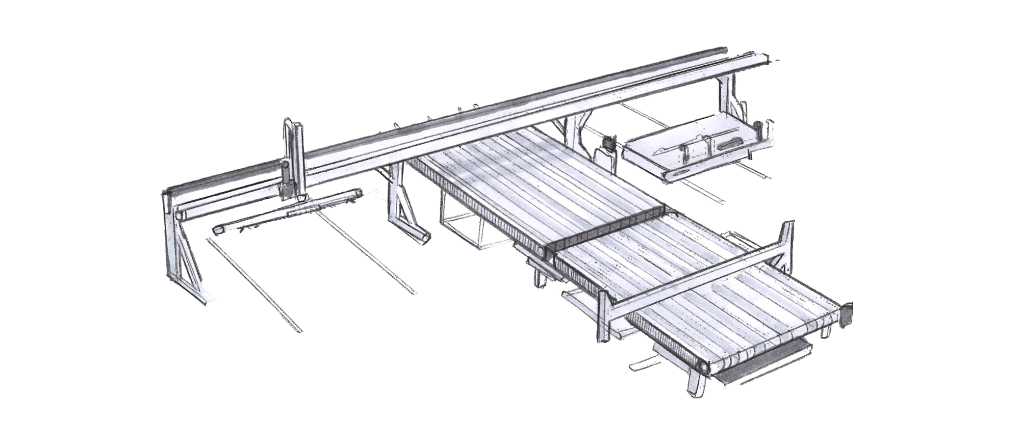 Metal Sheet Handling, Blank Destacking System, Board - Diagram (2000x877), Png Download