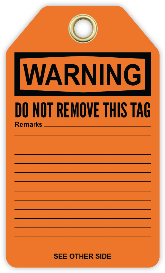 Cyanvis Safety Tag Legend, Warning - Safety (600x975), Png Download