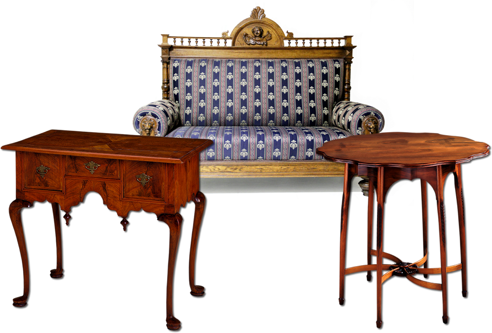 Antique Furniture Repair - Dressing Table With Cabriole Legs (1920x1280), Png Download