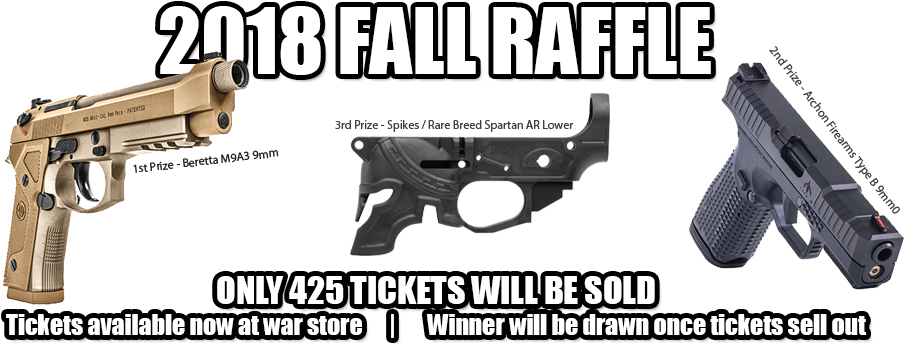 Win 1 Of 3 Prizes In Our War Raffle - Firearm (950x350), Png Download