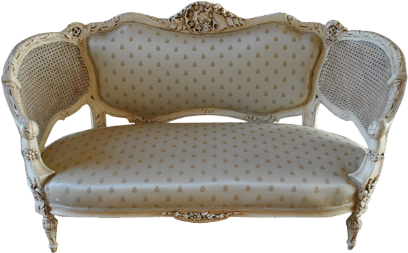 Fine Antique French Cane Back - Cane (639x489), Png Download