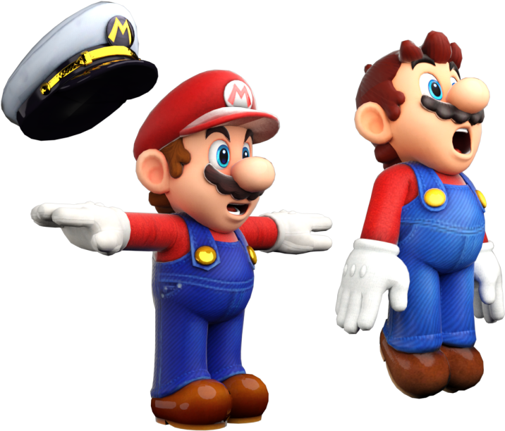 Download Zip Archive - Super Mario Odyssey Mario Model (750x650), Png Download
