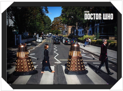#27 - Doctor Who Abbey Road Poster 91.5 X 61cm (500x500), Png Download