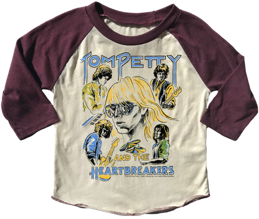 Tom Petty Girlie Raglan - Tom Petty And The Heartbreakers (900x771), Png Download