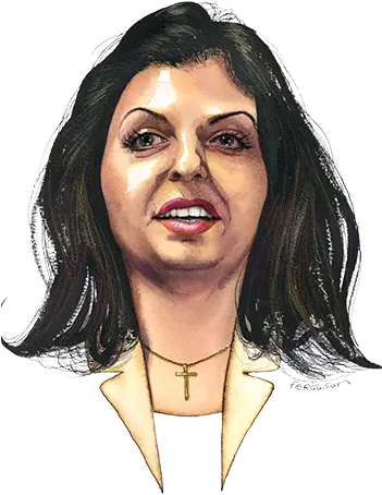 Margarita Simonyan, Editor Of The Kremlin Funded 24 - Visual Arts (350x461), Png Download