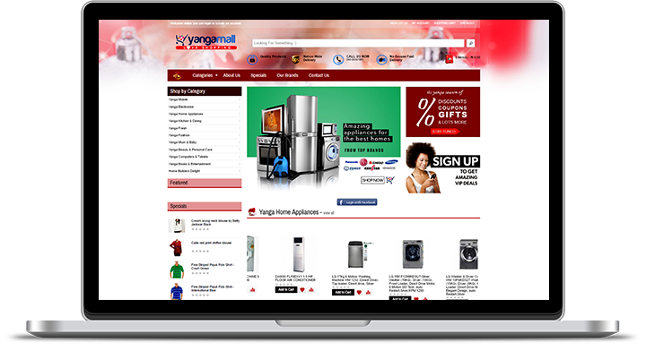 Yanga Mall Website Features - Wow Laundry (720x392), Png Download