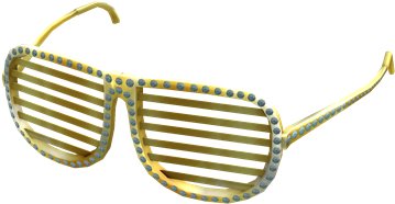 Hollywood Shutter Shades - Roblox Shutter Shades Gold (420x420), Png Download