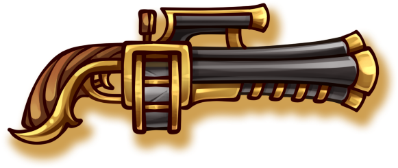 Firearms Pumpkin Hell Pistol Icon - Pistol (640x400), Png Download