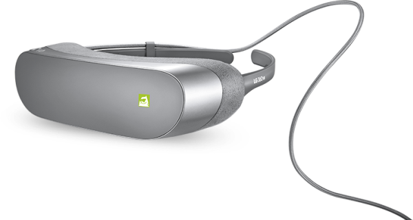 [alternative Text] - Lg 360 Vr Portable Headset - Titan Silver (600x320), Png Download