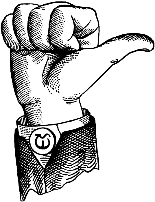 Vintage Thumbs Up Illustrations (536x700), Png Download
