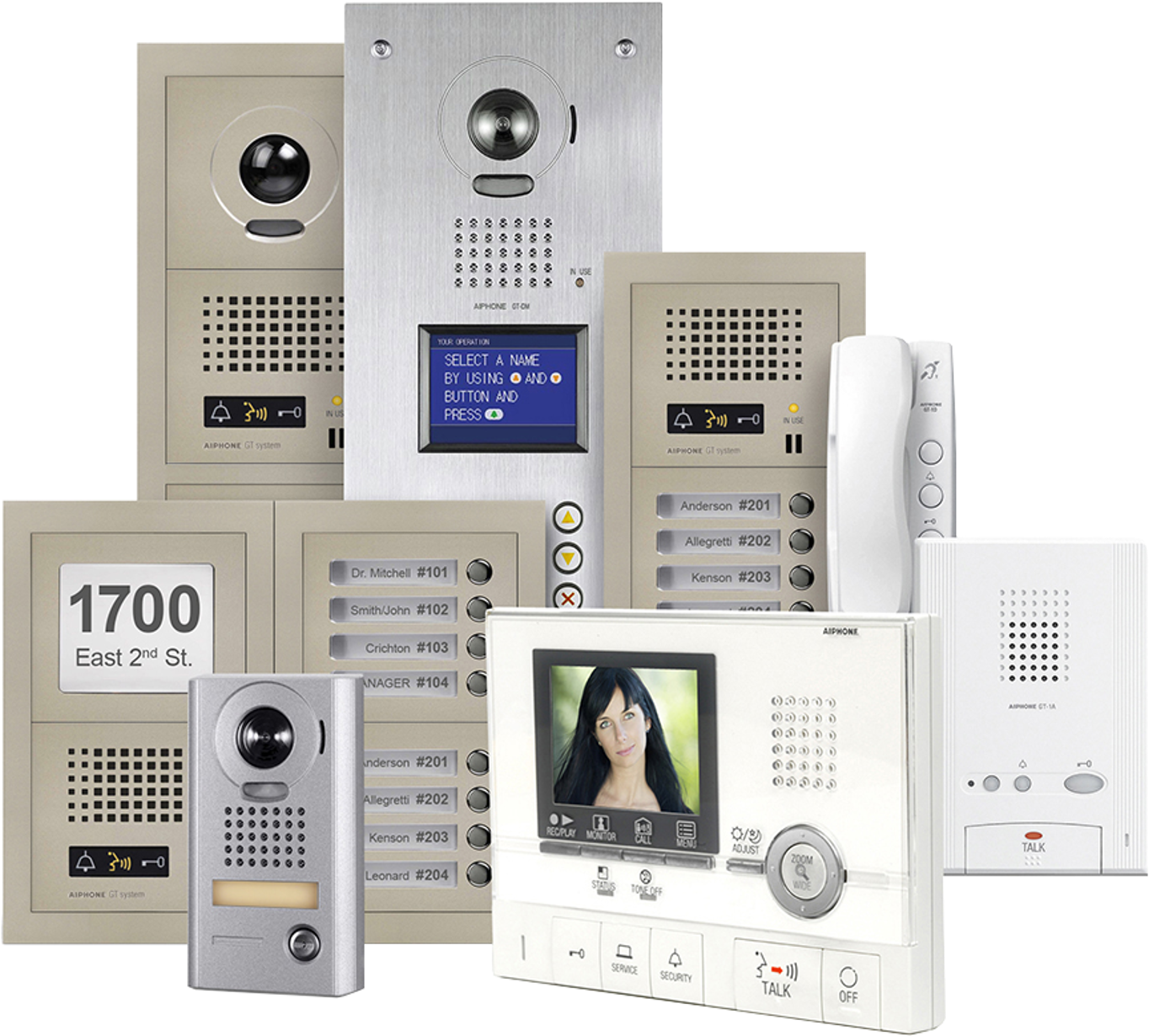 Aiphone Gt-dm All-in-one Entrance Panel With Audio (1500x1421), Png Download