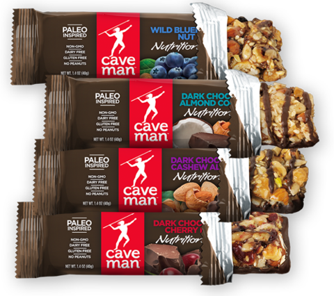 Caveman Foods - Caveman Foods Dark, Chocolate Almond Coconut - 1.4 (480x426), Png Download