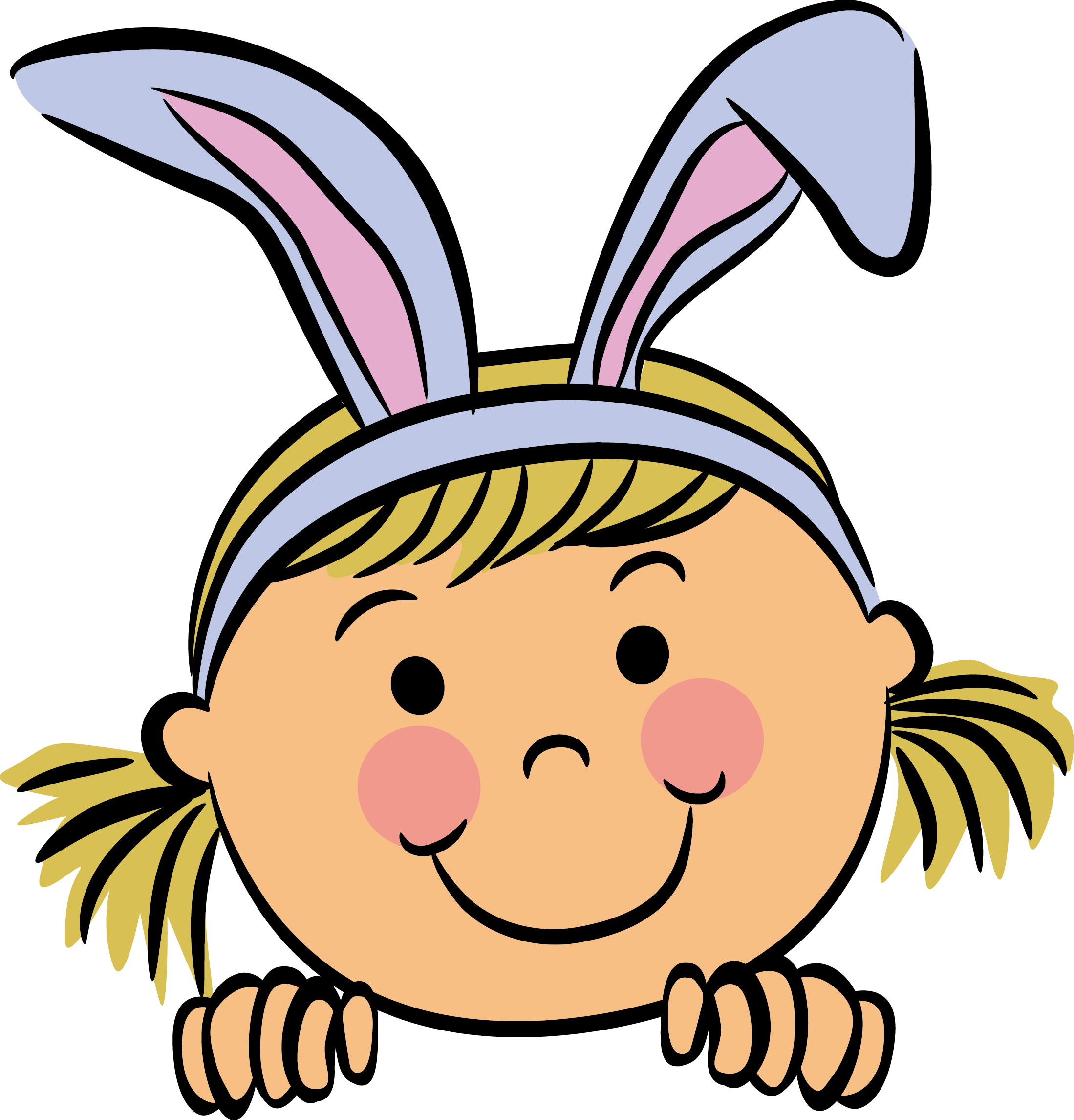 Png Little Girl Face - Girl Face Cartoon Png (2198x2290), Png Download