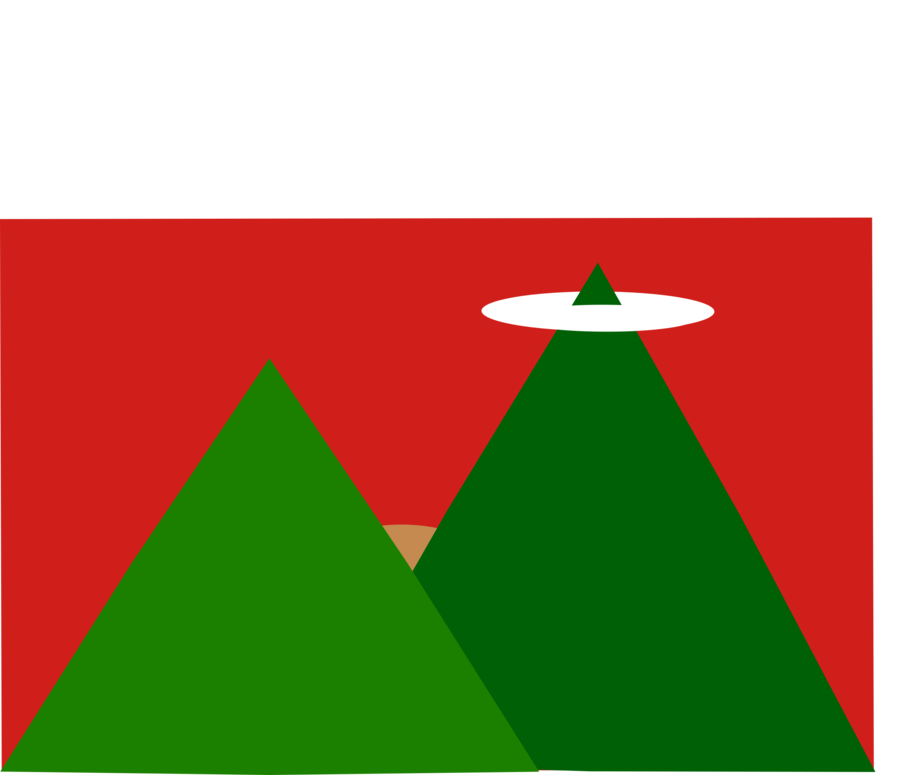 Triangle Clipart Triangle - Mountain (900x775), Png Download