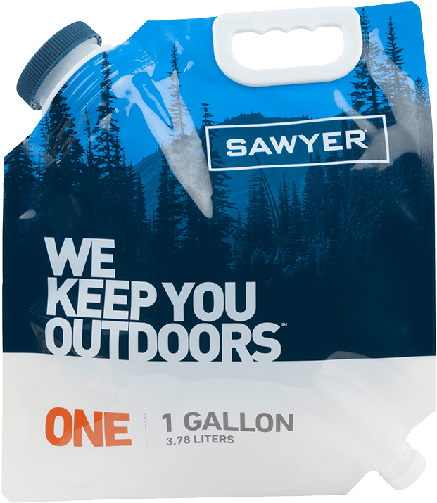 1-gallon Water Bladder - Sawyer 1 Gallon Gravity System (800x800), Png Download