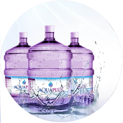 5 Gallon Alkaline Water - Aquaplus Bottle (400x400), Png Download