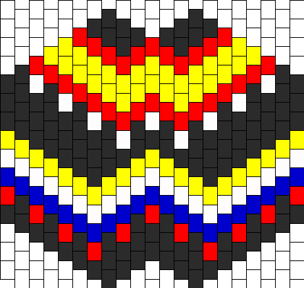 Teepee Indian Kandi Mask - Candi Band Beaded Patterns (441x418), Png Download