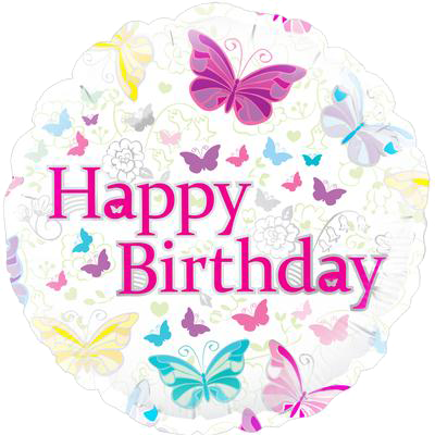 Bg228403 Butterfly Birthday - Happy Birthday Butterfly (400x400), Png Download