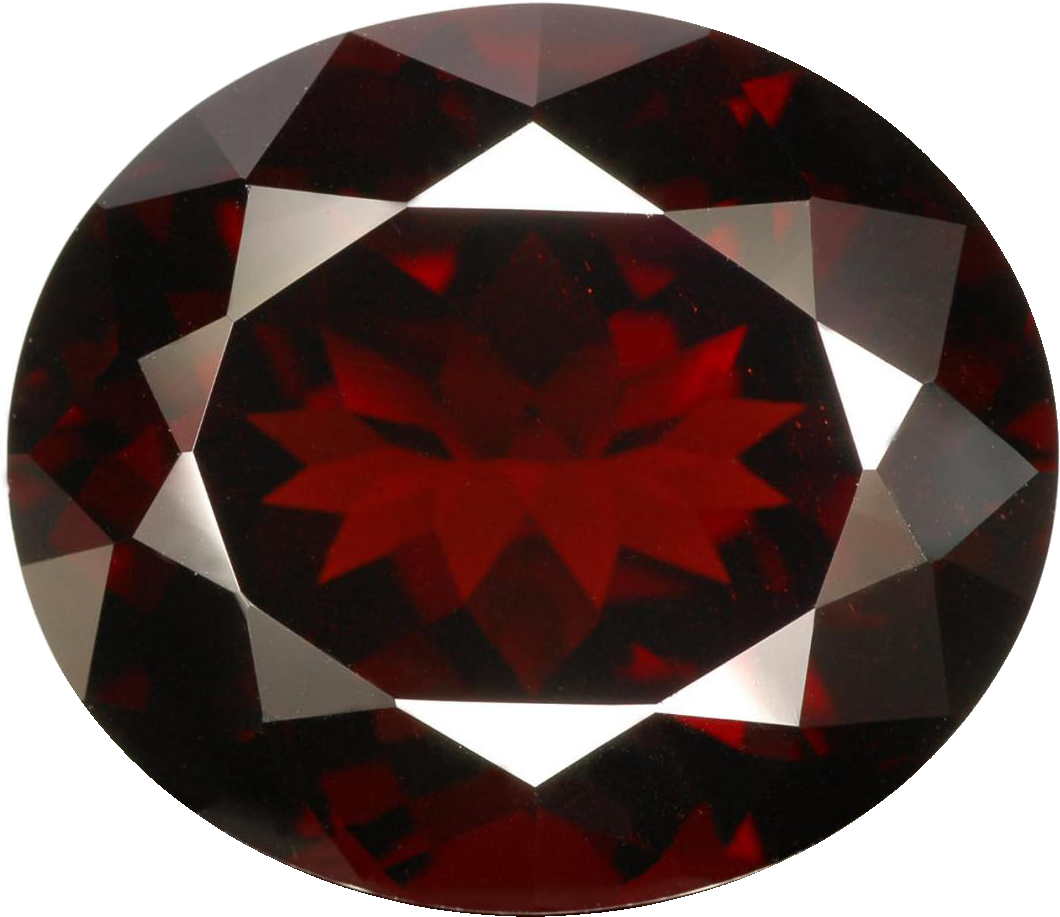 Indian Red Normal Color Garnet - 1ct Sterling Silver Gemstone Stud Earrings - Garnet (1200x1109), Png Download