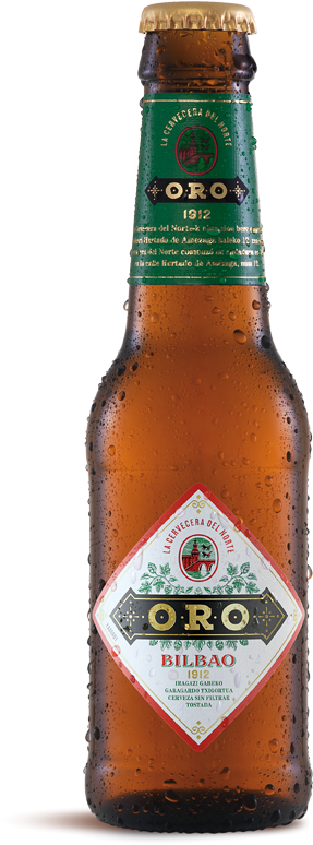 Botella 20 Cl - Cerveza Oro Bilbao (600x1000), Png Download