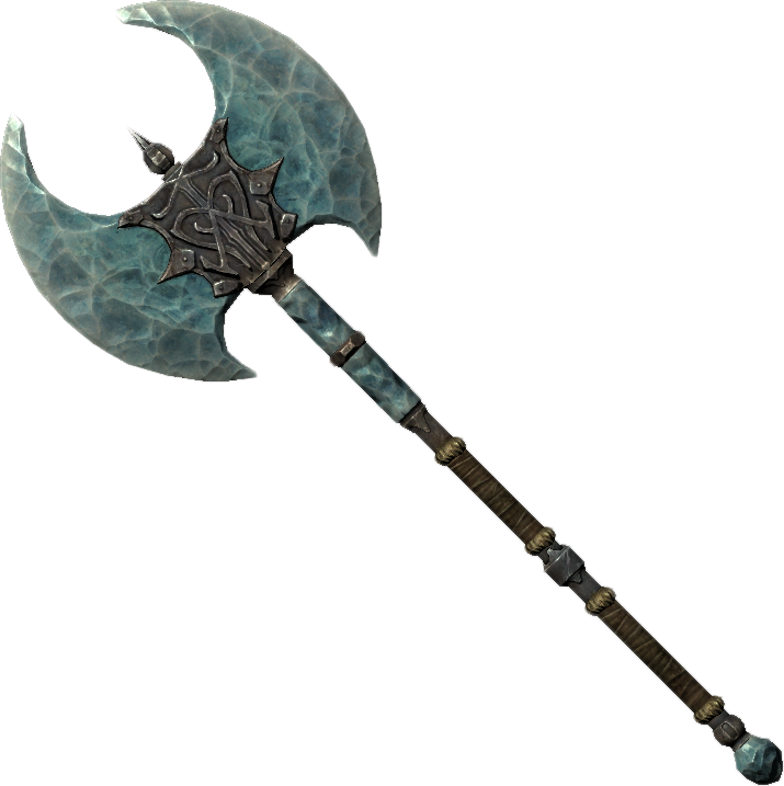 Battle Axe Png Picture - Skyrim Battleaxe (715x717), Png Download
