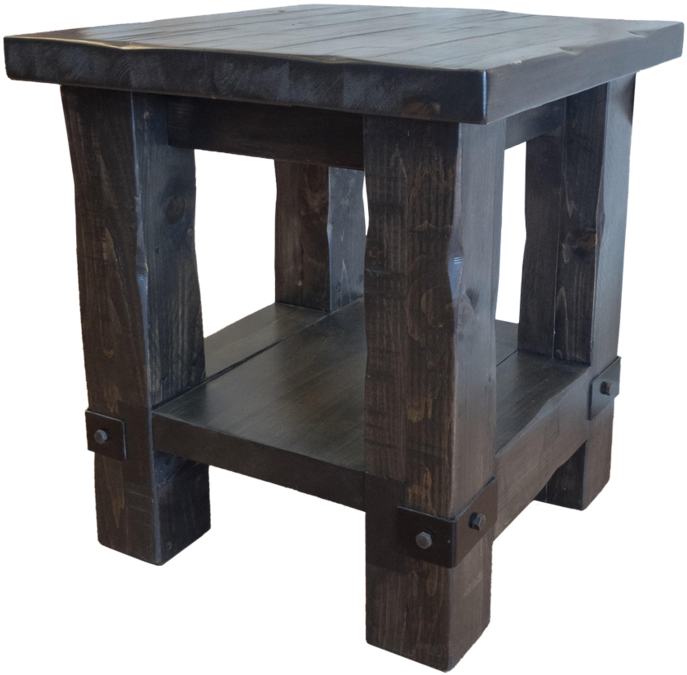 Steel Plate End Table - End Table (800x783), Png Download