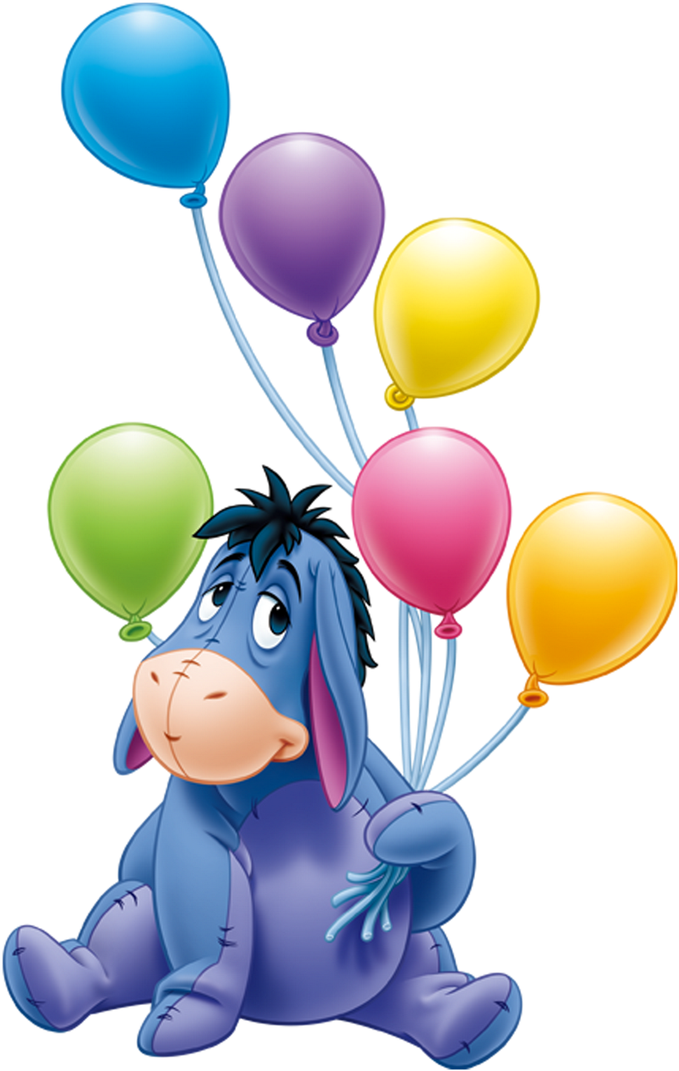 Imagenes De Fondos Azules Con Piesitos Dibujos Animados - Eeyore Happy Birthday (1246x1600), Png Download