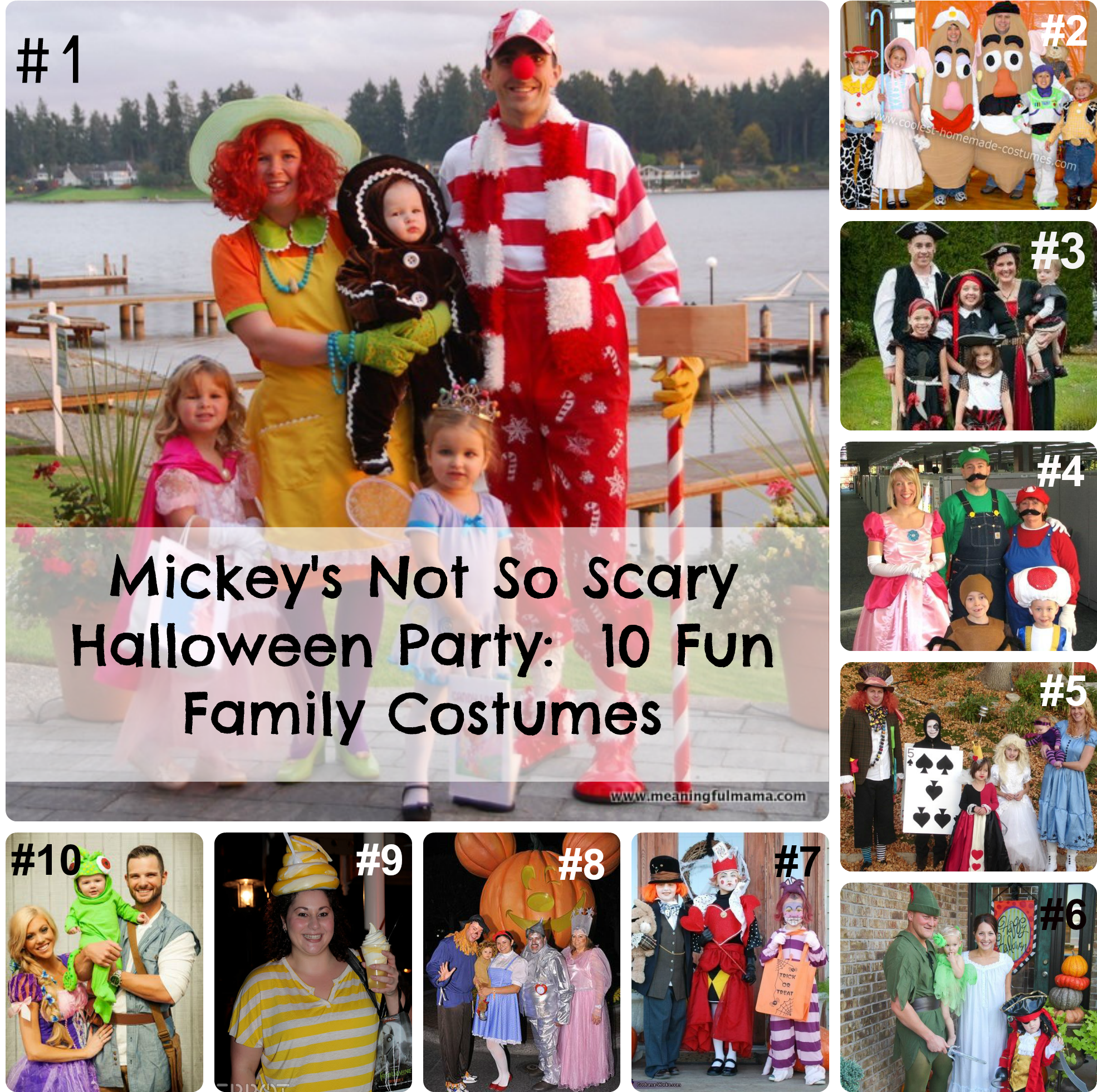 Mickey's Not So Scary Halloween Party-10 Fun Family - Ideas For Disney Halloween Party Family Costume (2000x2000), Png Download