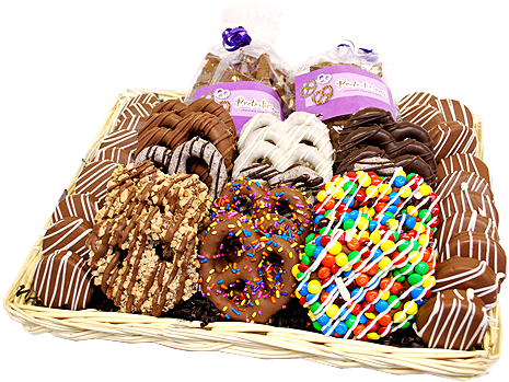 Cravings Collection Gourmet Chocolate Covered Treats - Gift Basket (500x500), Png Download