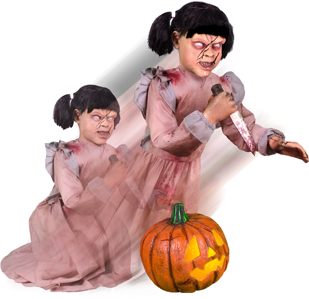 Lunging Pumpkin Carver - Spirit Halloween Lunging Pumpkin Carver (1000x1000), Png Download