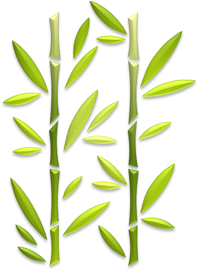 Miscellaneous Clipart - Pochoir Home Deco Bambou - A4 (21 X 29,7 Cm) (417x564), Png Download