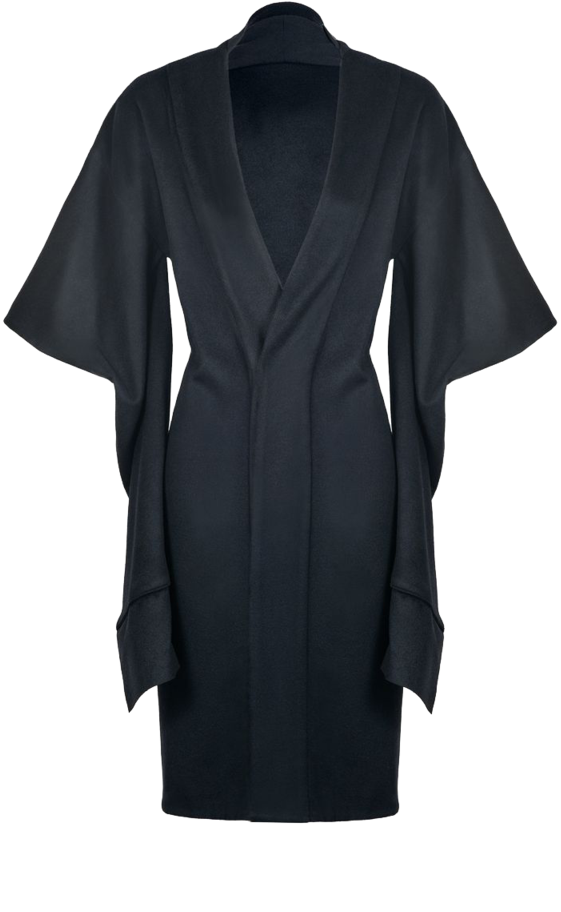 Bamboo Dress - Overcoat (630x1023), Png Download