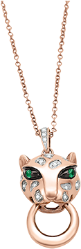 Dije Effy Con Cadena Oro Rosa 14k - Locket (400x400), Png Download